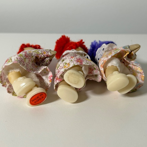 Vintage 80s Mini Ice Cream Hugger Dolls Set of 3 (DVS) - Picture 4 of 4